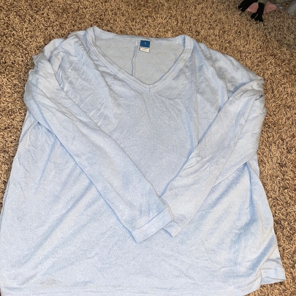 Old Navy LongSleeve Vintage Blue Long Sleeve VNeck